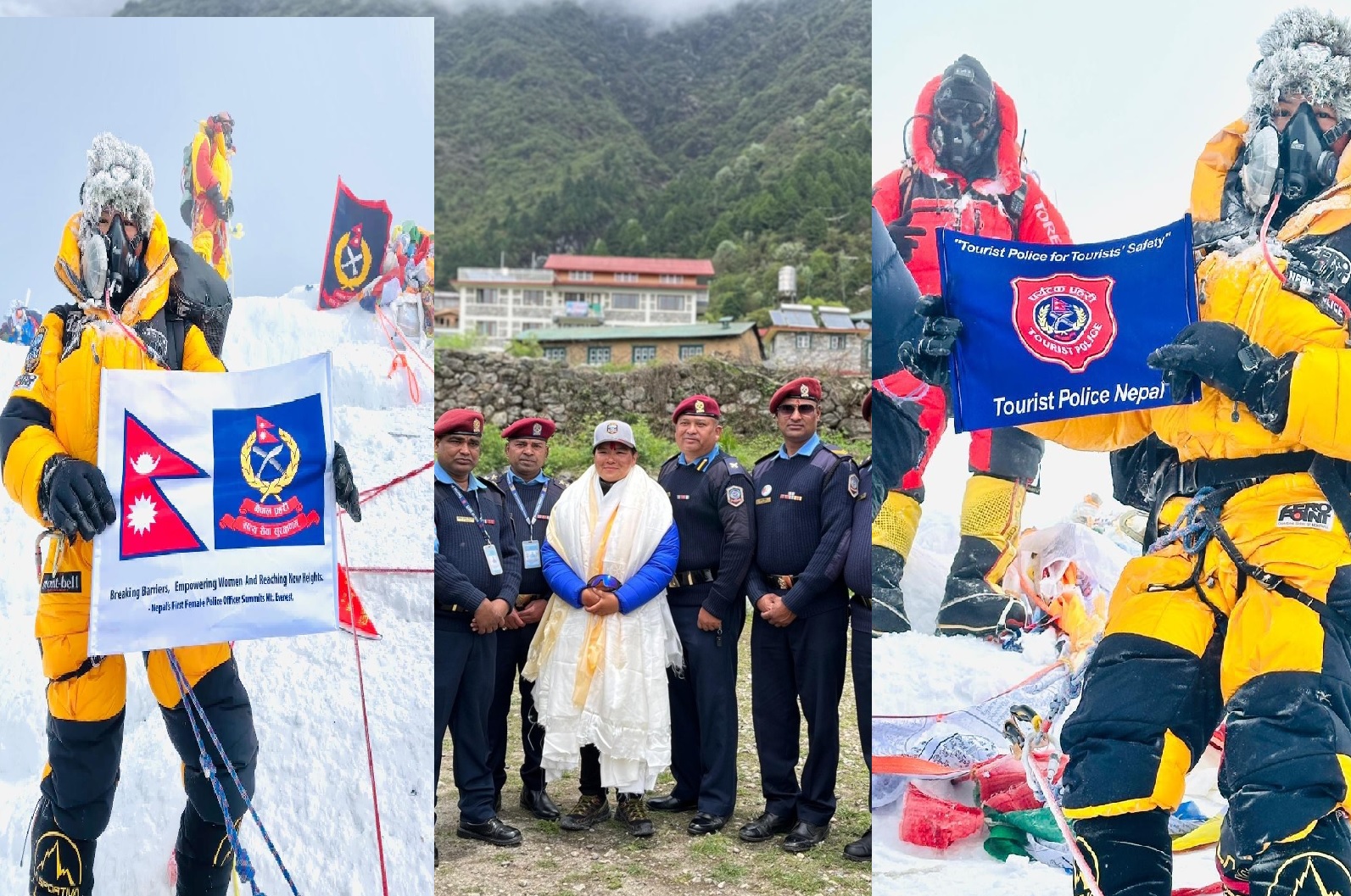 प्रहरी सहायक निरीक्षक शेर्पाद्वारा सगरमाथा आरोहण