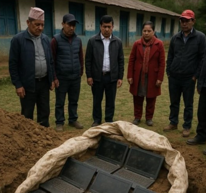एक वर्षअघि हराएका ११ ल्यापटप माटोमा गाडिएको भेटियो