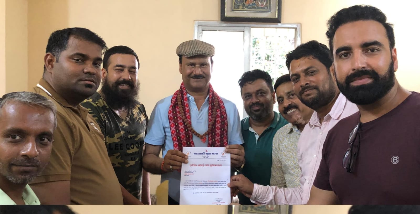 उद्योग संगठन मोरङका अध्यक्ष नन्द किशोर राठीलाई मारवाडी युवा मञ्चद्वारा बधाइ