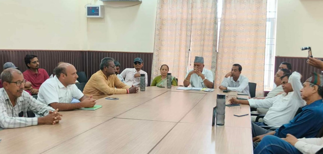 रङेली नगरपालिकामा निर्माणाधीन चौप्रहा सिमसारको काम रोकियाे, नगरपालिकाले थाल्यो छलफल