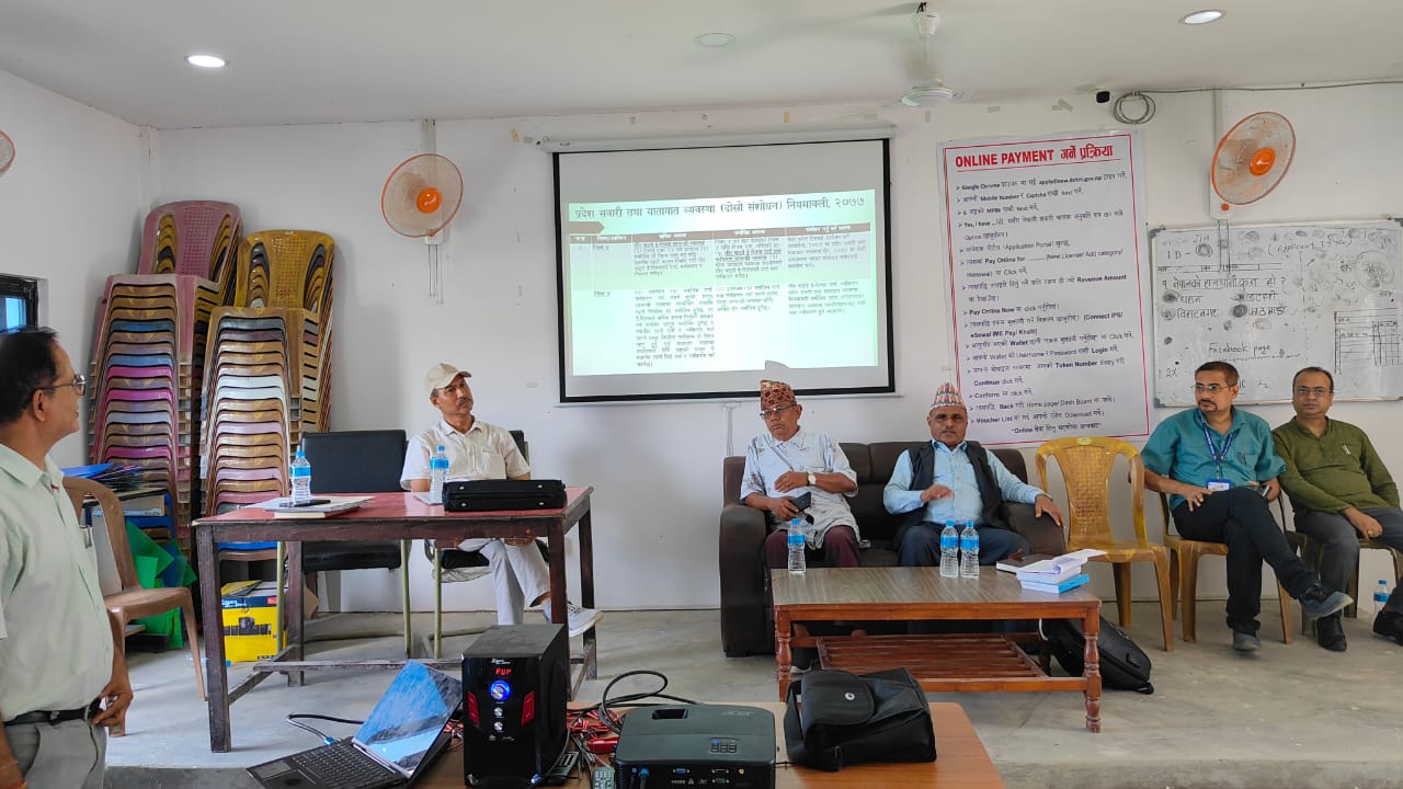 कोसी प्रदेश : अब ठूला र भारी सवारी साधनको फिल्डमै जांचपास