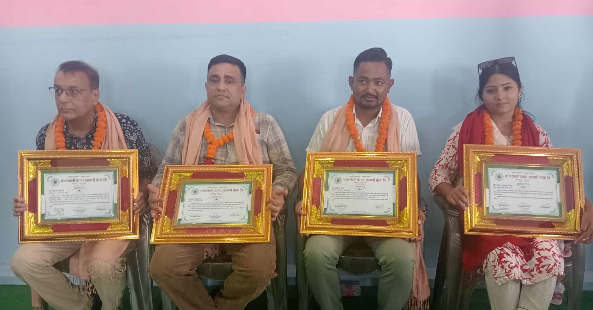 सञ्चारकर्मी सञ्चार सहकारीद्वारा विराटनगरका ४ पत्रकार सम्मानित