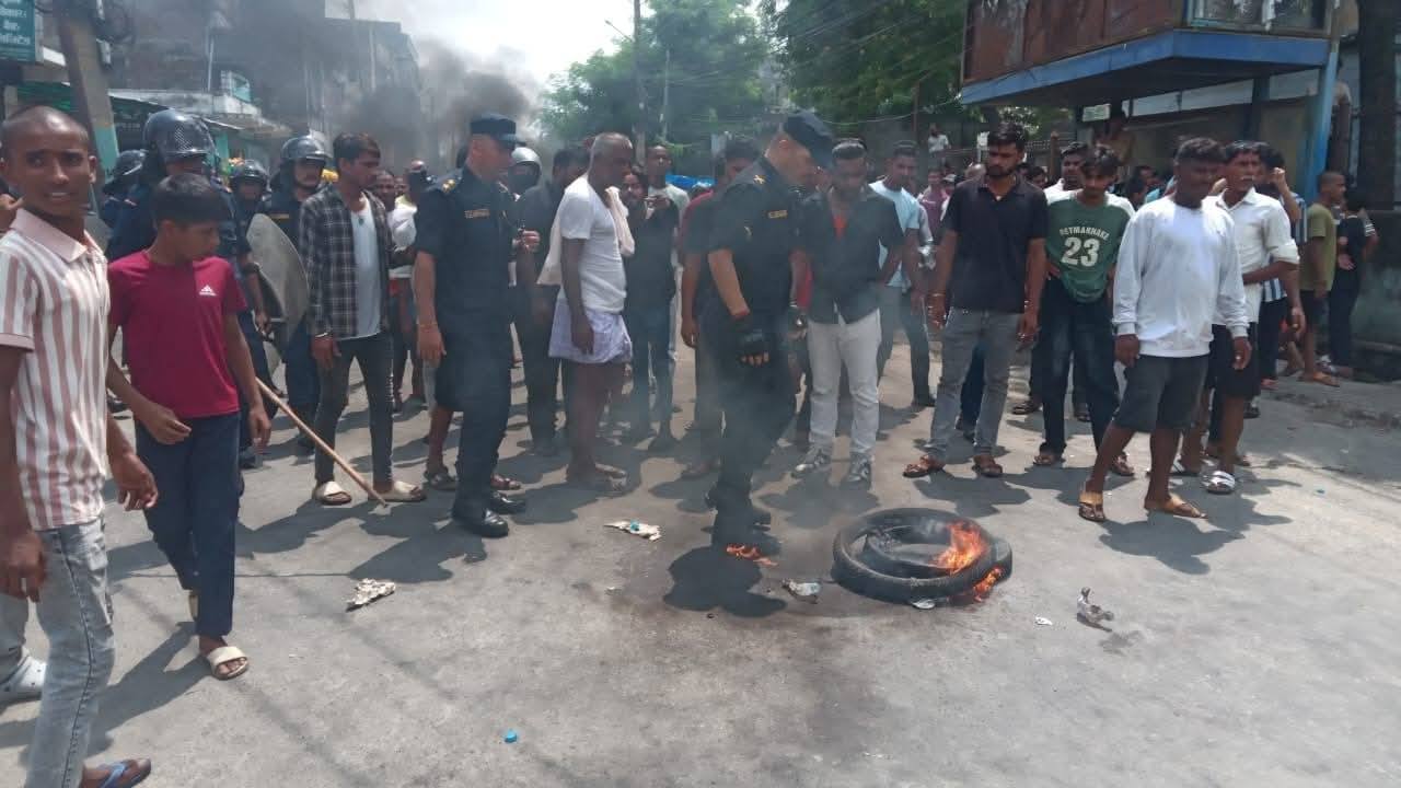 वीरगन्जमा कैदीको मृत्युपछि आफन्तको विरोध प्रदर्शन