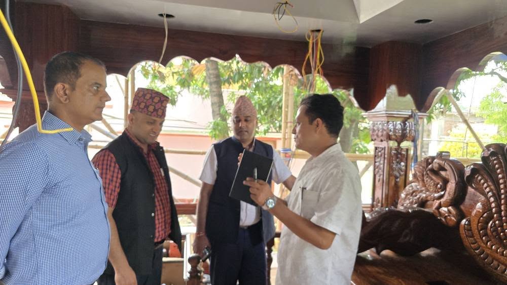 नयाँ रथ प्रजिअ यादवद्वारा निरीक्षण, सुरक्षा प्रबन्धबारे छलफल (तस्बिरहरू)