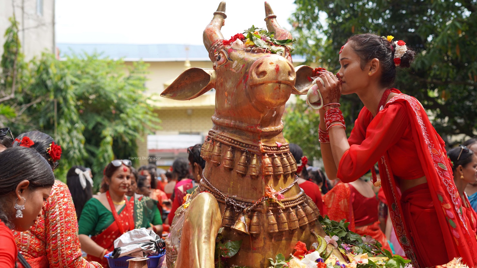 तस्बिरमा हेरौं विराटनगरको तीज रमझम