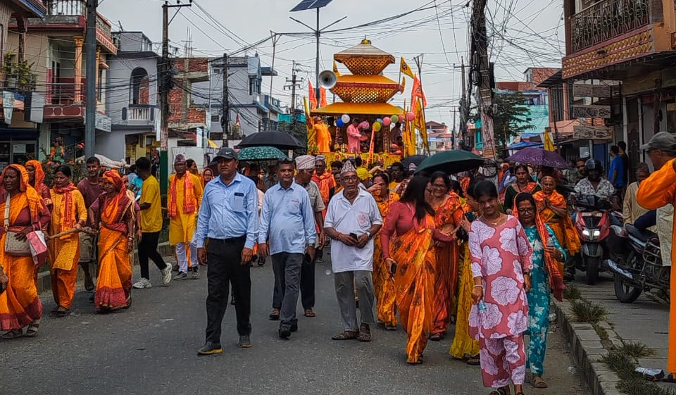 विराटनगरका छिमेकी मन्दिरहरुबाट समेत निस्कन्छ भव्य रथयात्रा