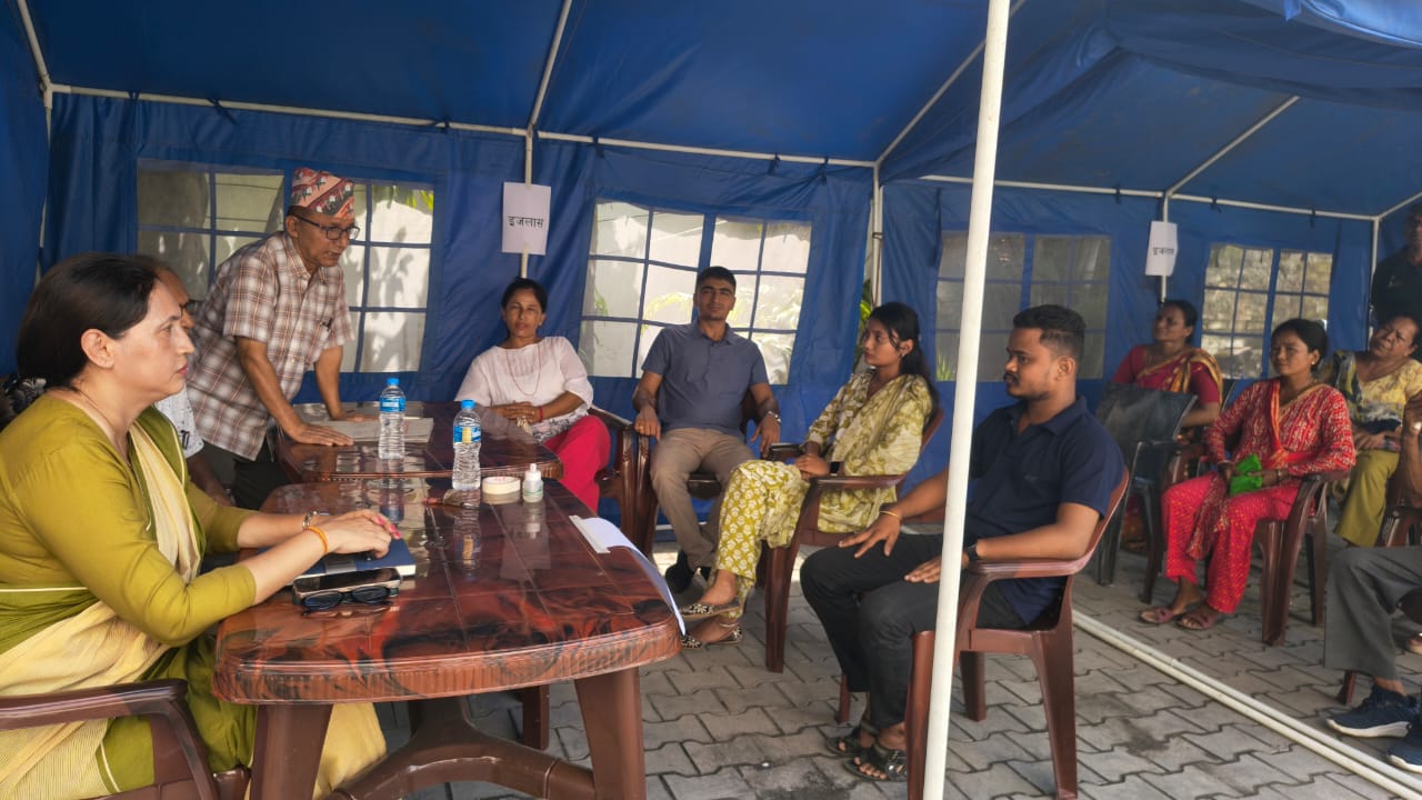 विराटनगर महानगरले टेन्टबाट शुरु गर्यो सेवा प्रवाह