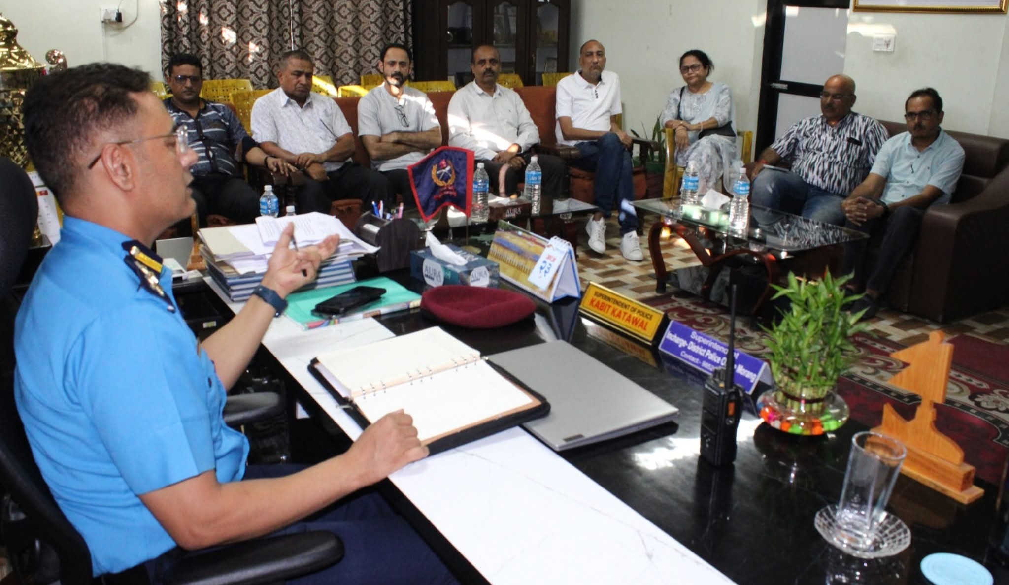 मोरङ प्रहरीद्वारा चाडबाड लक्षित सुरक्षा व्यवस्थाबारे सरोकारवालासँग छलफल
