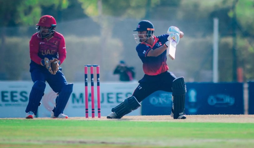 कप्तान रोहित पौडेलको यूएईविरुद्ध शान्दार शतक, ओडिआई करिअरको दोस्रो सय