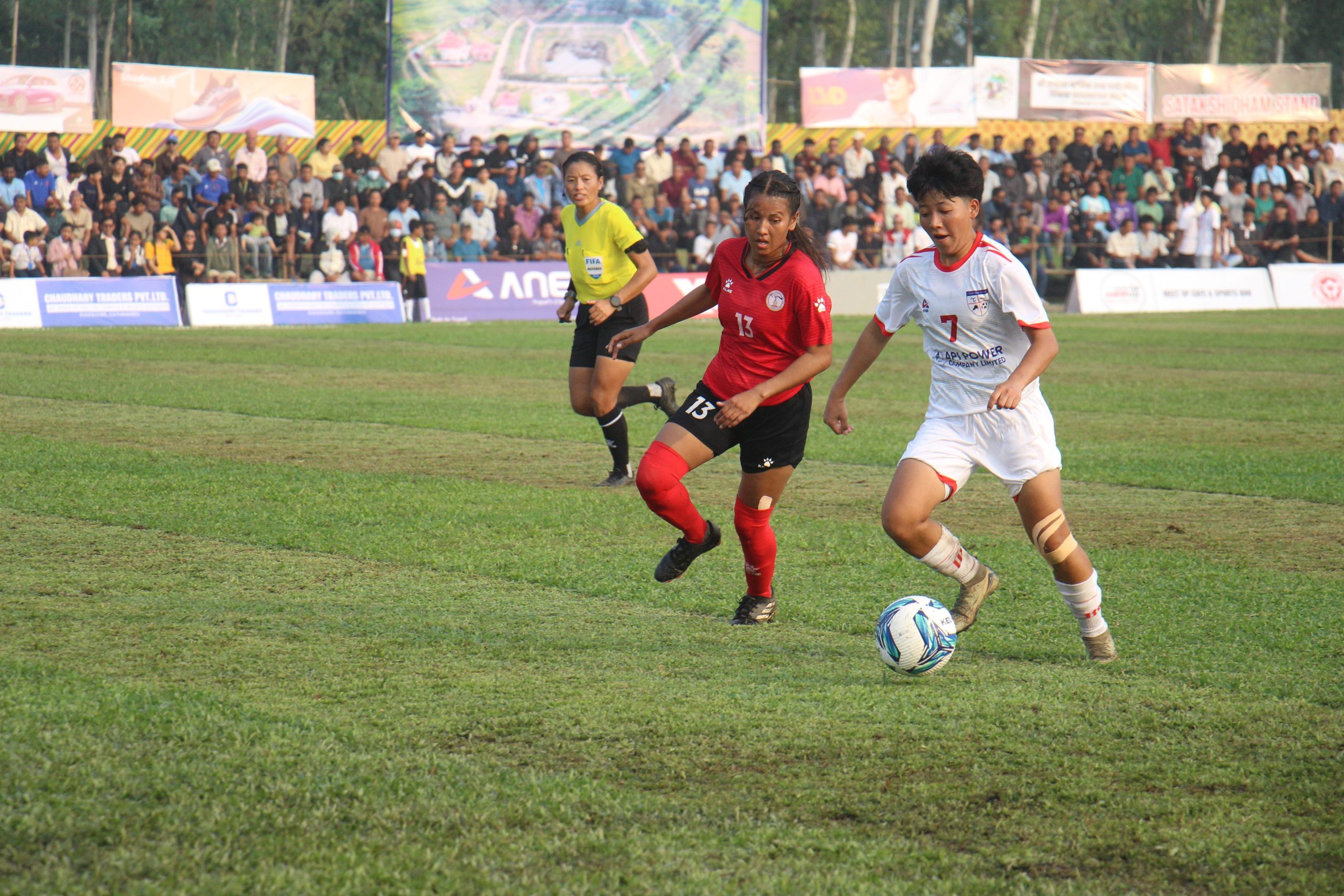 एलभिडी झापा गोल्डकप महिला फुटबलमा पुलिसको दमदार प्रदर्शन, शानदार जित