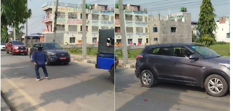 महेश बस्नेतलाई मसी छ्याप्ने युवा भन्छन्- विरोध गर्ने शैली हुन्छ, त्यसैले मसी छ्यापेको हुँ