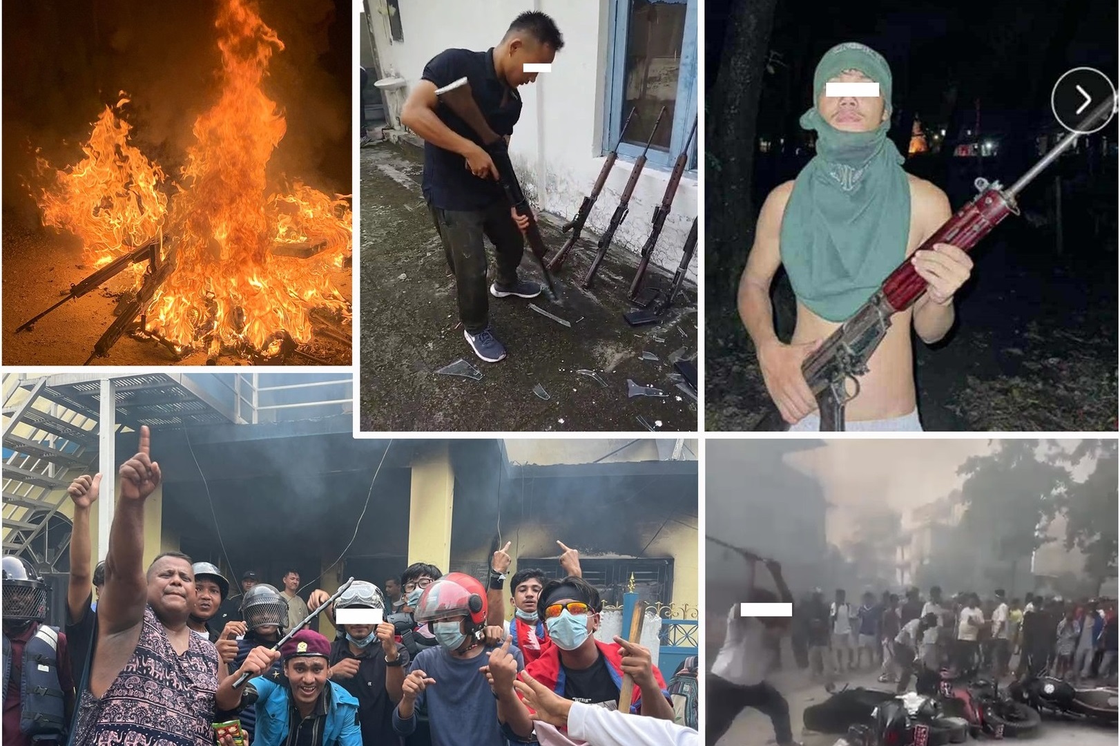 दमक र अनारमनी प्रहरी कार्यालय आगजनी गरी हतियार लुट्ने १४ जना पक्राउ