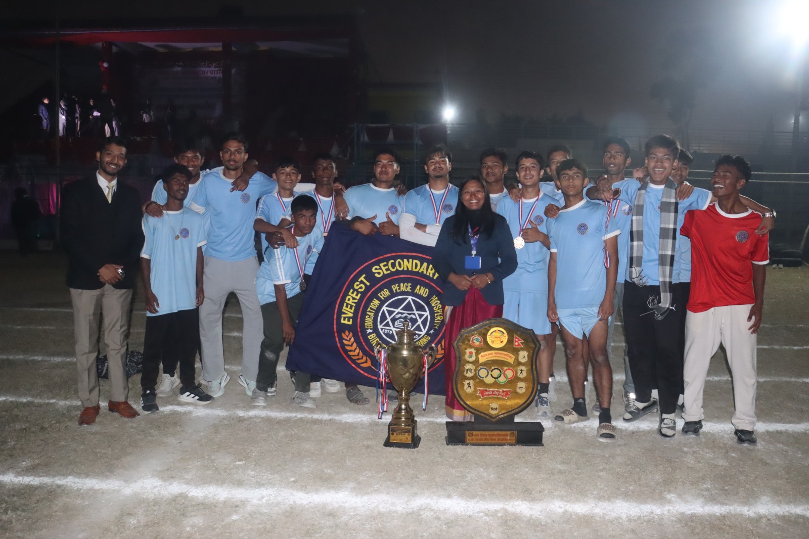 राष्ट्रपति रनिङ शिल्डको उपाधी विराटनगरको एभरेष्ट स्कुललाई