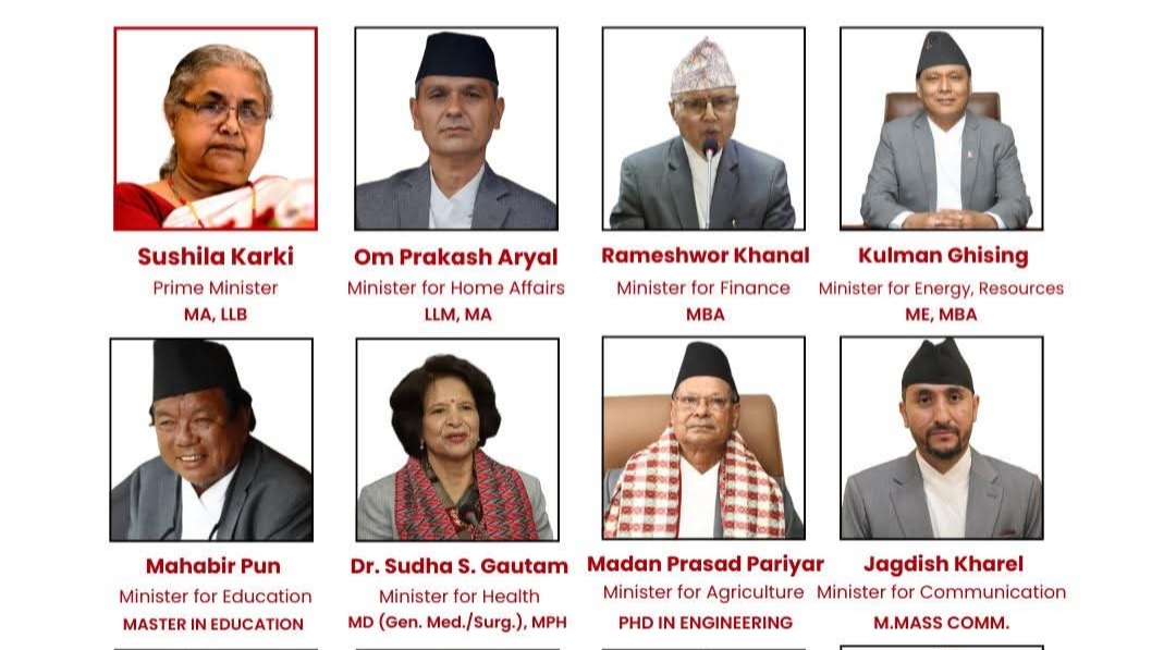 नेपाल सरकार प्रधानमन्त्री र मन्त्रीहरूको शैक्षिक योग्यता कति ?