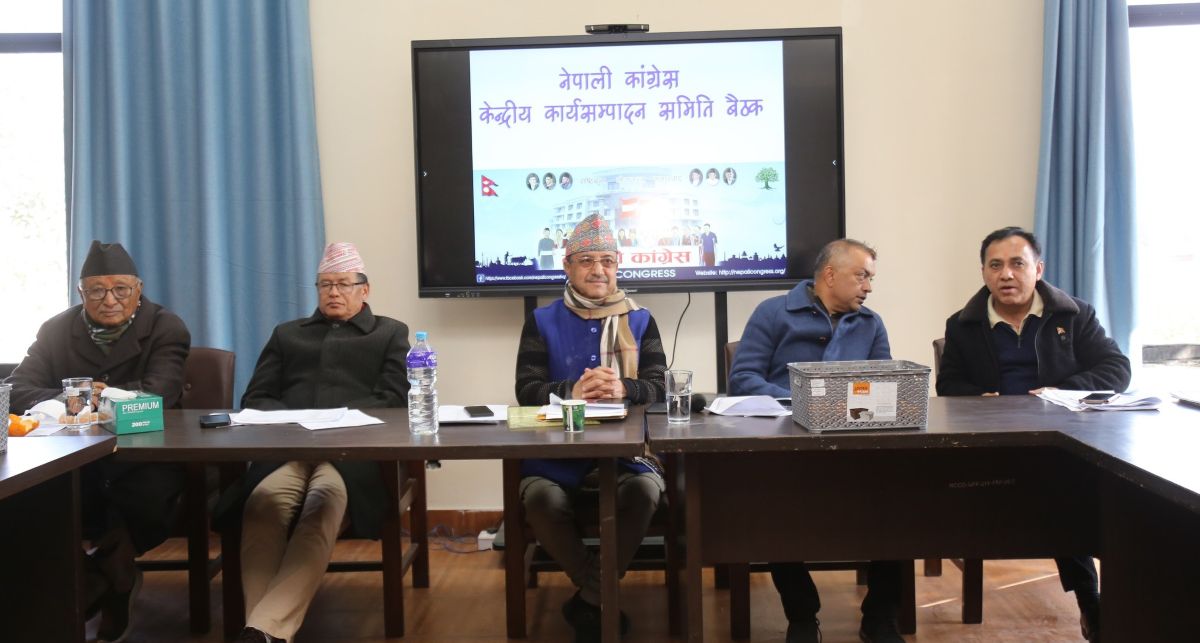 कांग्रेस विवादः संस्थापन पक्षका युवाको पनि भेला