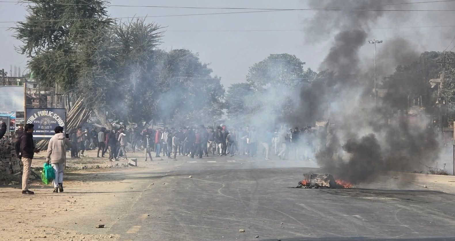लौकहीमा गोली प्रहारबाट मृत्यु घटना, स्थानीयको विरोध प्रदर्शन