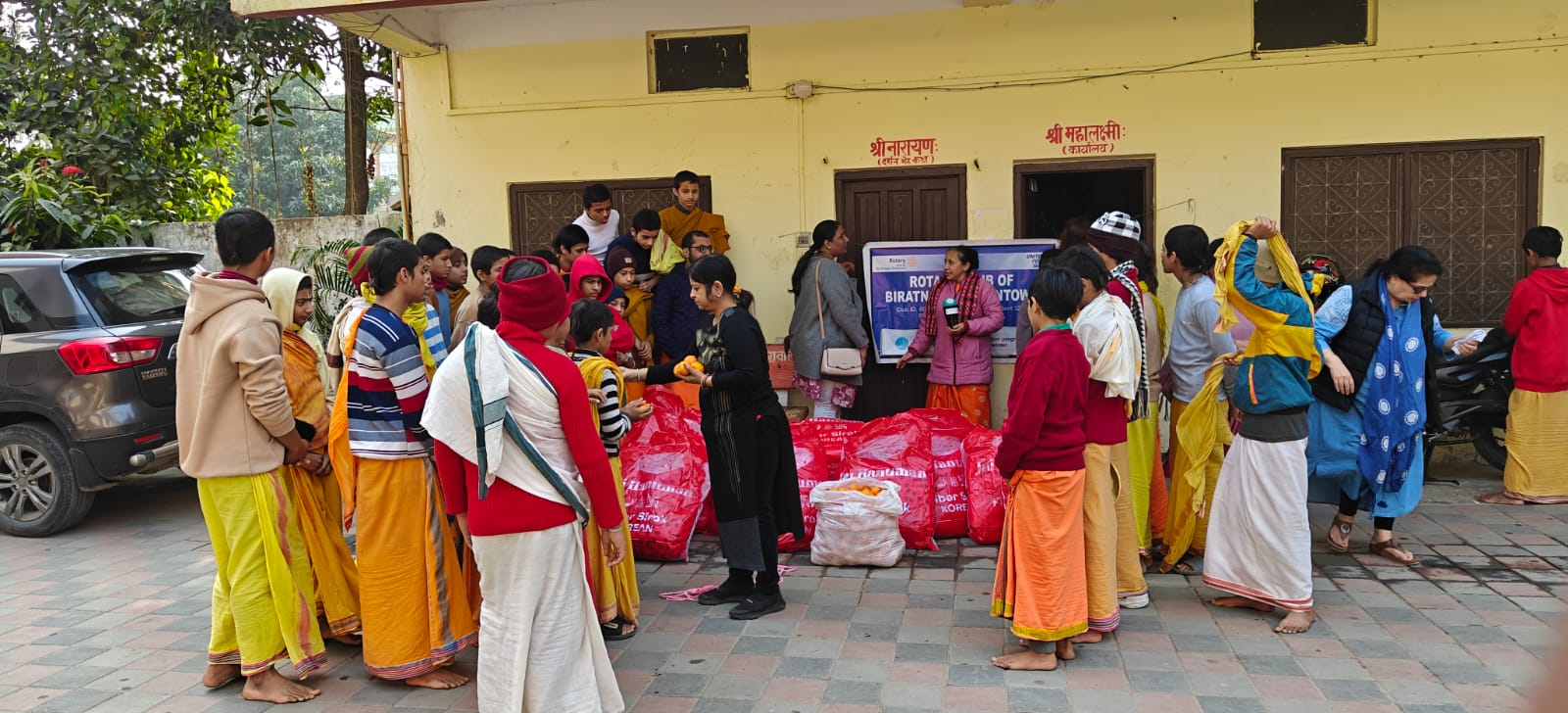 पाञ्चाली संस्कृत विद्यालयमा ‘सेवा को सिरक’ अन्तर्गत रजाइँ वितरण