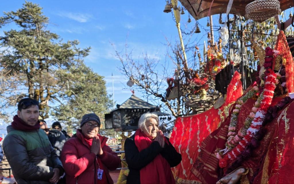 ताप्लेजुङ पुगेर प्रधानमन्त्री कार्कीले पाथीभरा दर्शन गरिन्