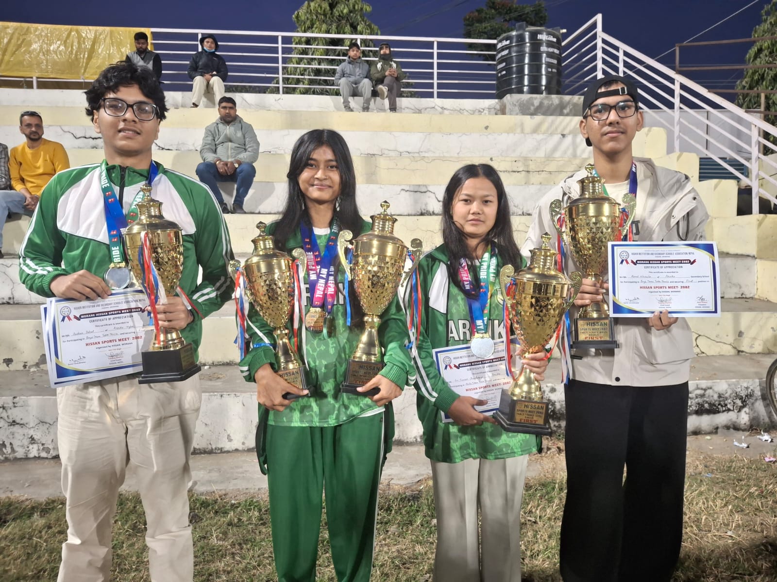 हिसान टेवुल टेनिसको उपाधि अरनिको कलेजले जित्यो