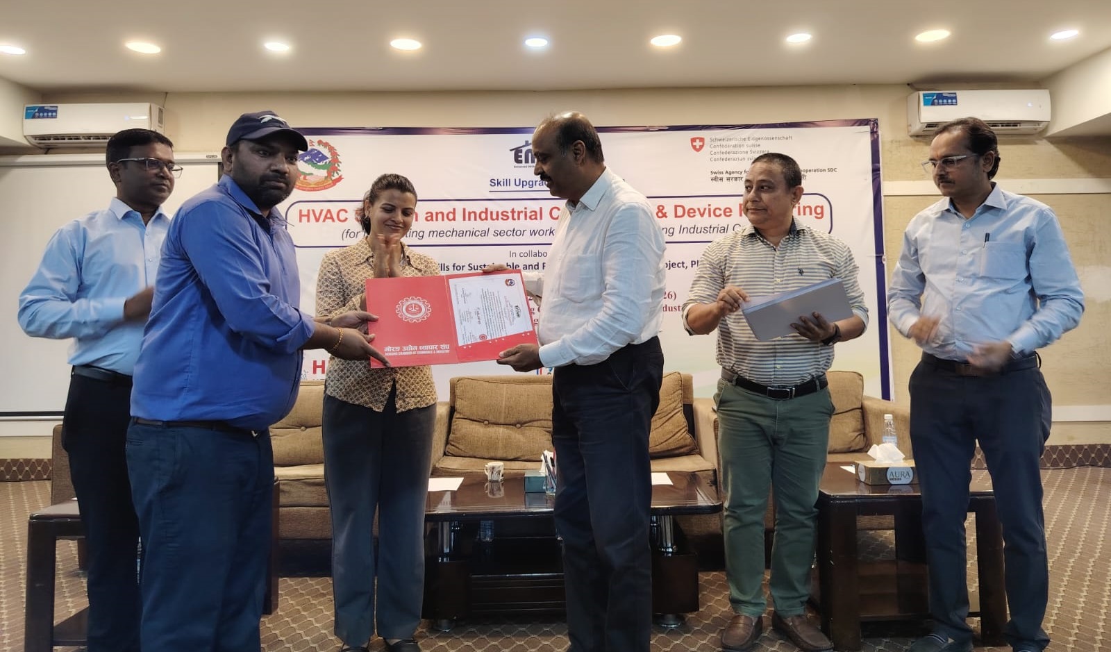 प्राविधिक जनशक्तिका लागि २४ दिने सीप स्तरोन्नति तालिम सम्पन्न