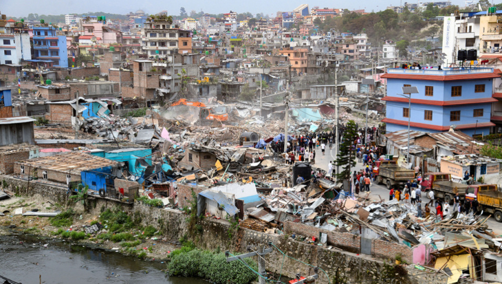 काठमाडौका तीन स्थानका सुकुम्बासी बस्ती खाली