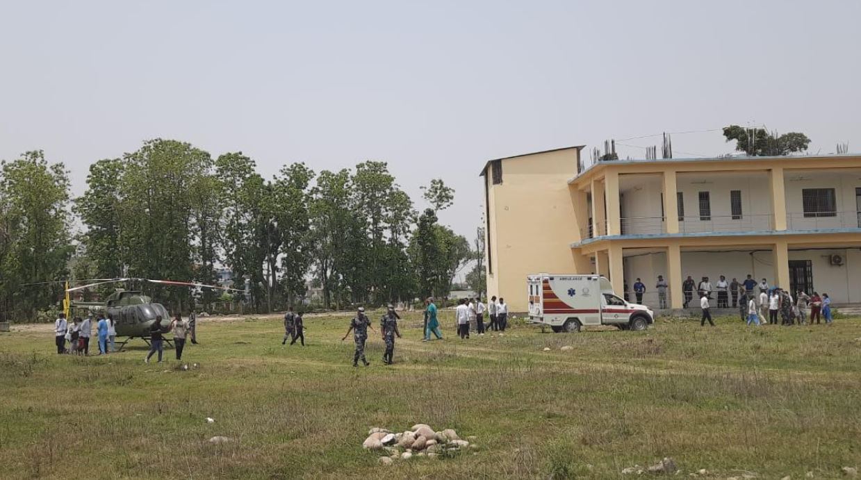गर्मीले बेहोस भएका सशस्त्र प्रहरीका ६ प्रशिक्षार्थी काठमाडौंमा लगियो