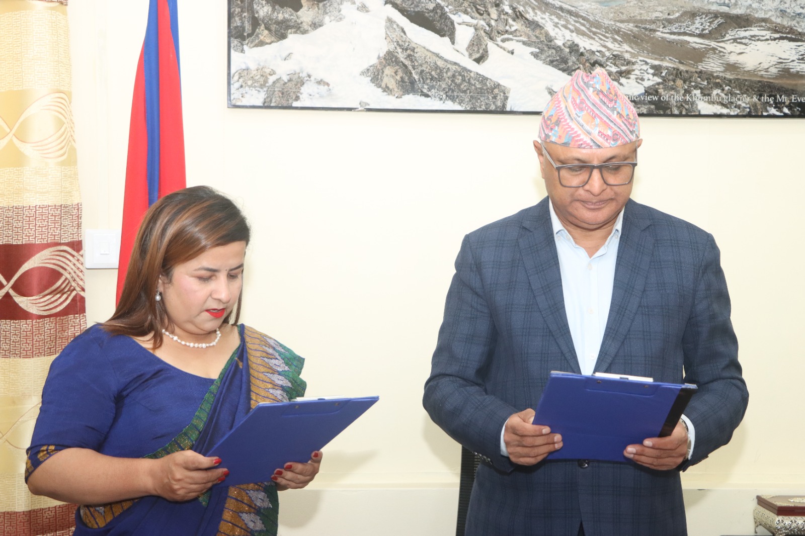 कोसी योजना आयोग सदस्य घिमिरेको सपथ