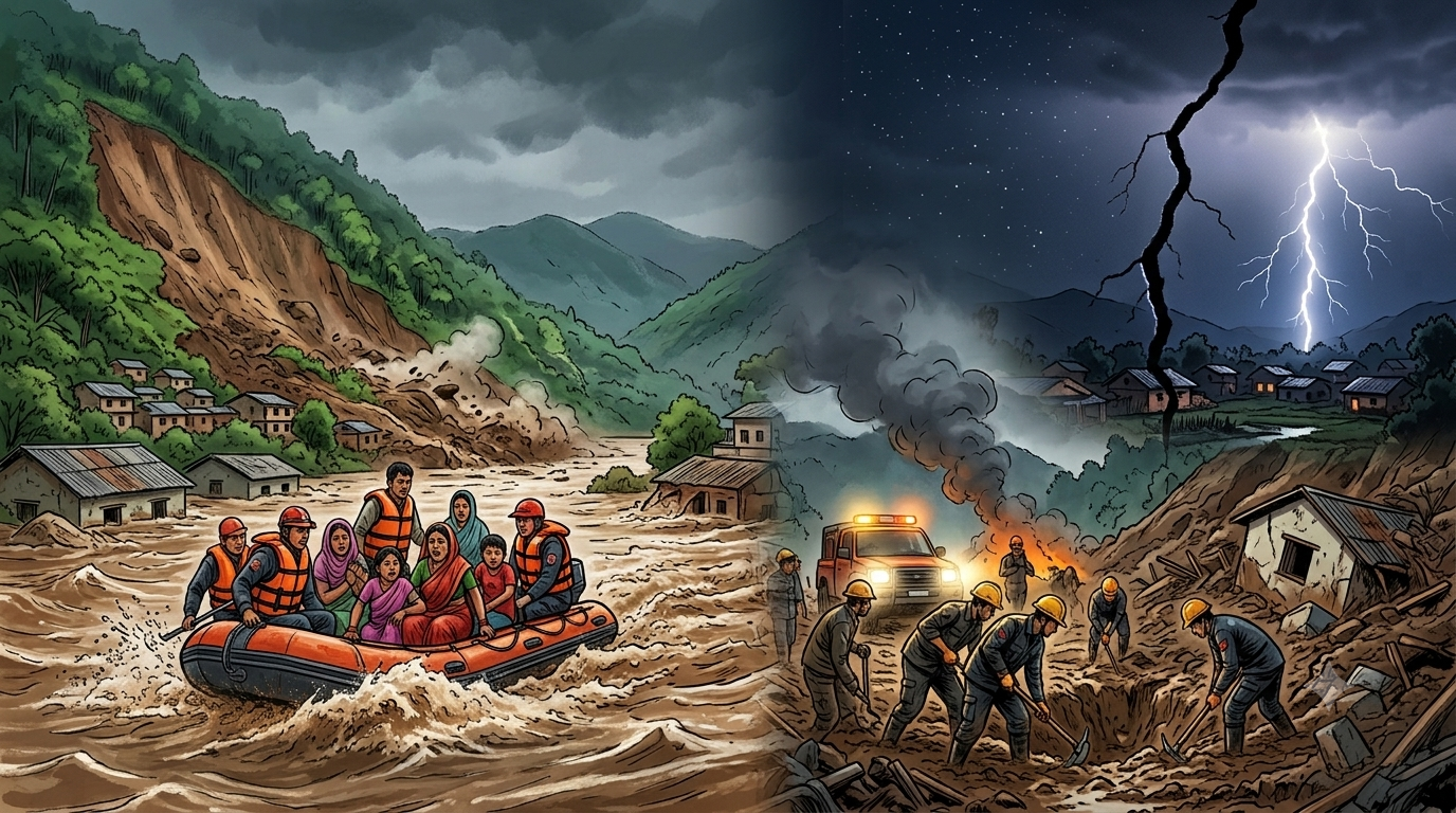 कोशी प्रदेशमा मनसुनजन्य विपद्को कहर: एक दशकमा ५४३ जनाको मृत्यु, चट्याङ र पहिरो सबैभन्दा घातक