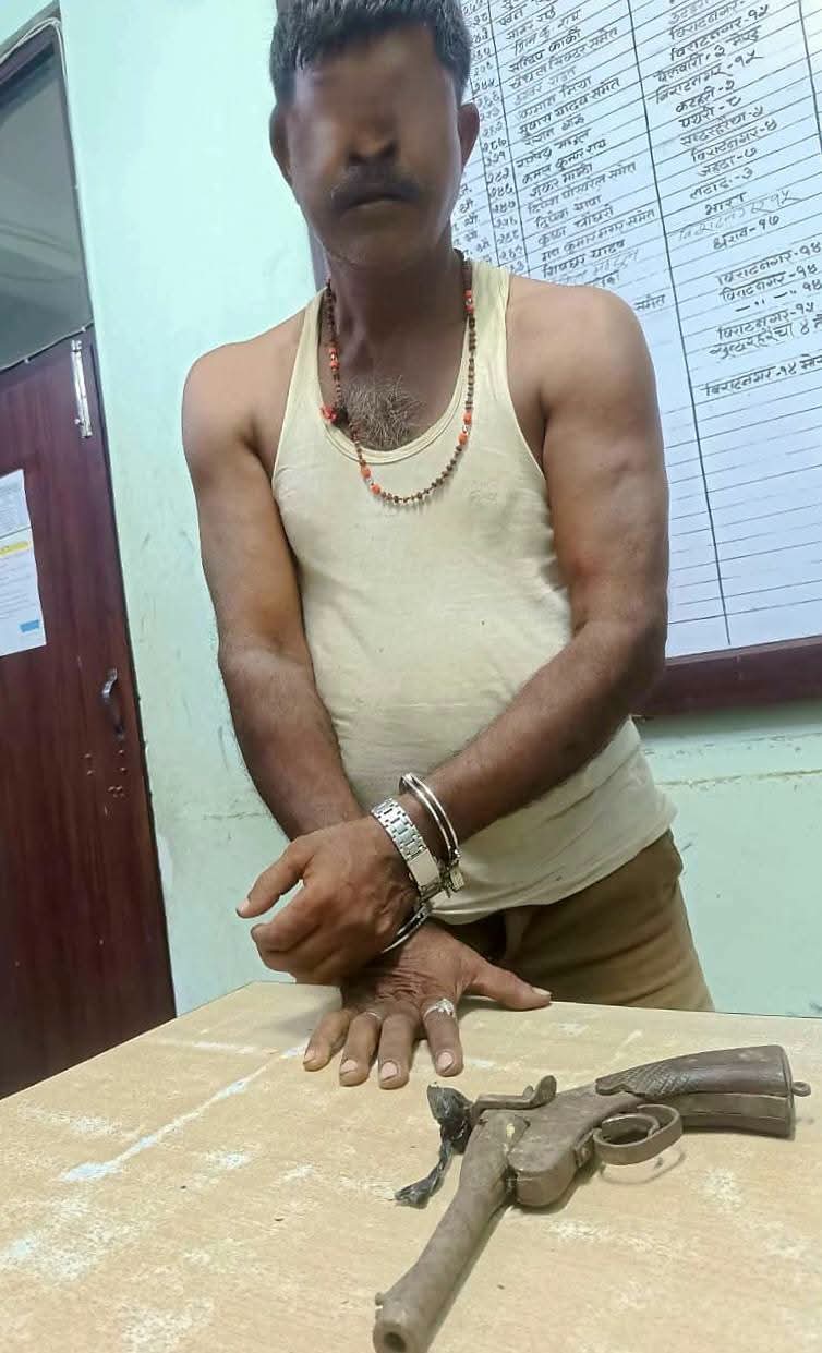 कटुवा पेस्तोल र लागूऔषधसहित एक जना पक्राउ