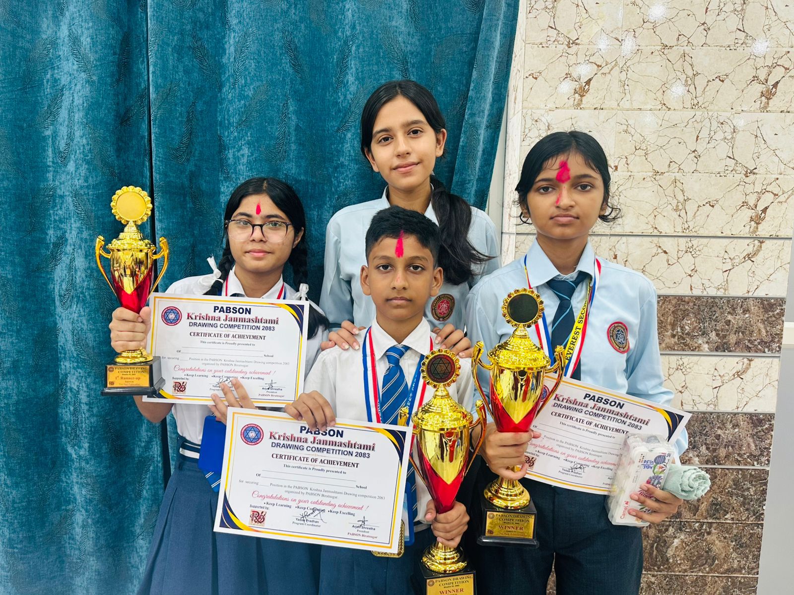 कृष्ण जन्माष्टमीको अवसरमा चित्रकला प्रतियोगिता : उपाधीमा एभरेष्टको वर्चस्व