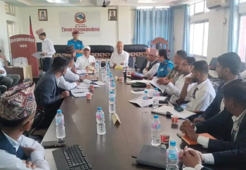 एसियन हाइवे निर्माणका विषयमा झापाका सांसद र कार्यालय प्रमुखबीच छलफल