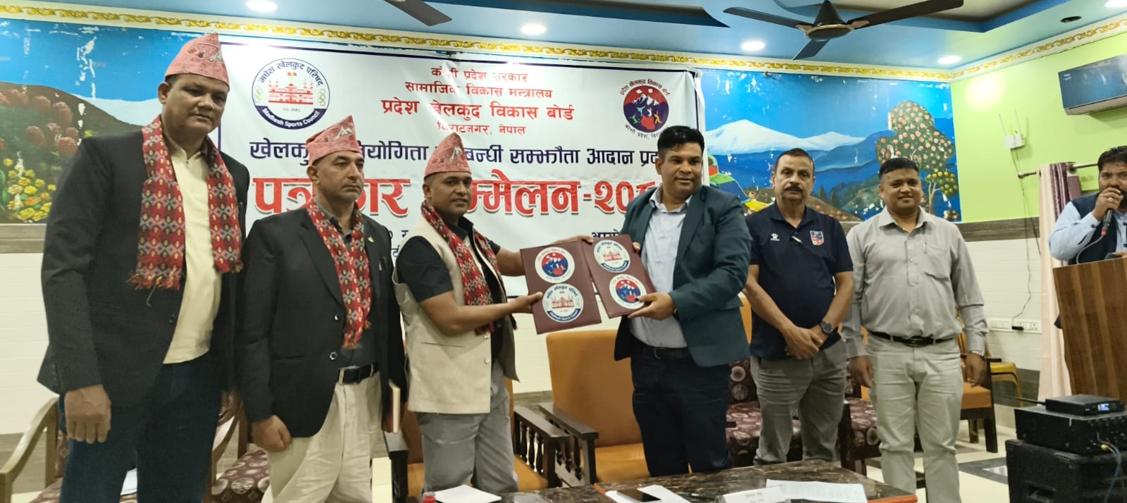 कोशी खेलकुद विकास बोर्ड र मधेश खेलकुद परिषद्ले गरे सम्झौता